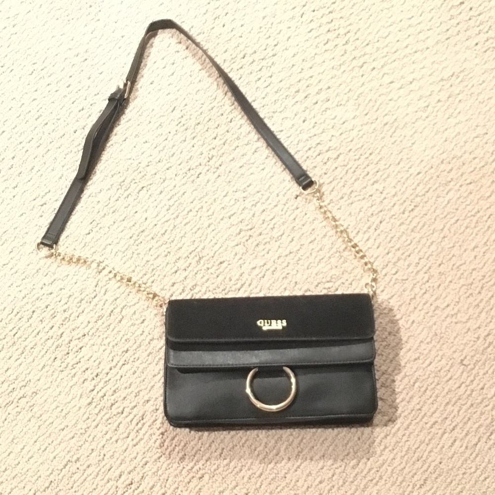 Guess cross body small black purse